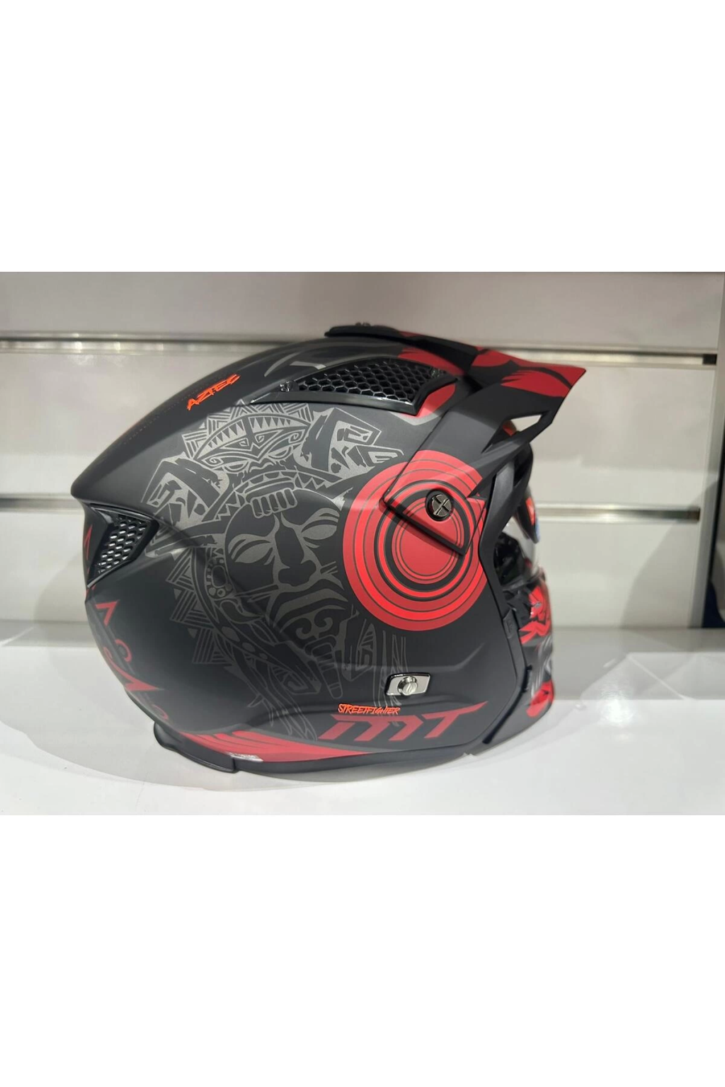 Kask Mt Streetfighter Sv Aztec B Mat S Yah Kirmizi