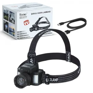 Sensörlü Cree Tg Led Şarjlı Kafa Lambası Wt-625