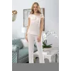 Pudra Penye Pijama Takımı - 1417
