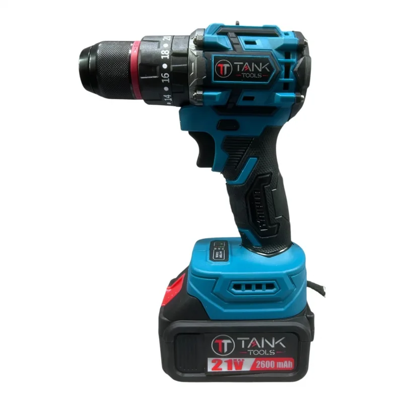 TANK TOOLS BL-24 DARBELİ AKÜLÜ MATKAP ( MAVİ )