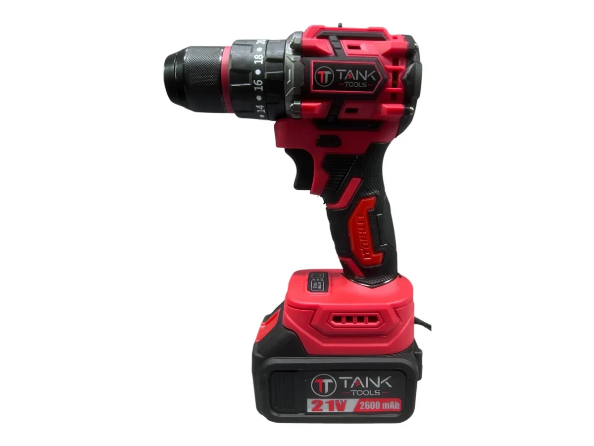 TANK TOOLS BL-24 DARBELİ AKÜLÜ MATKAP ( KIRMIZI )