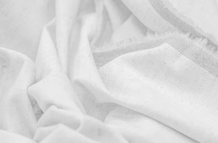 Beyaz bambu kumaş