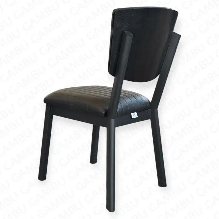 Kasalı Elma Sandalye - Siyah Metal