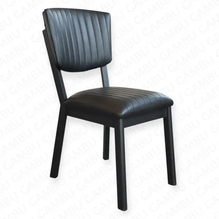 Kasalı Elma Sandalye - Siyah Metal