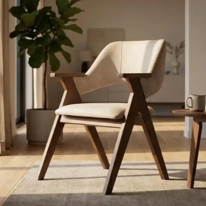 C Kontra Ahşap Sandalye - Ceviz