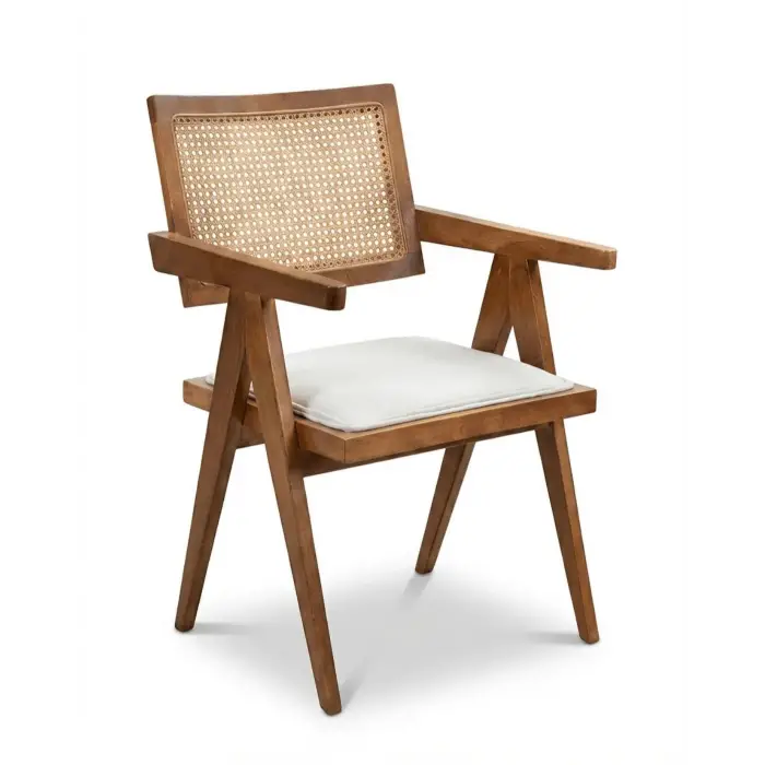 Leydi Kollu Ahşap Sandalye - Ceviz