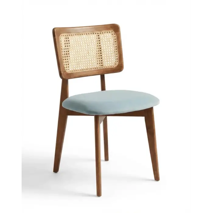 Hero (Zion) Hasırlı Ahşap Sandalye - Ceviz