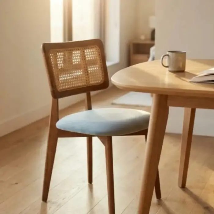 Hero (Zion) Hasırlı Ahşap Sandalye - Ceviz