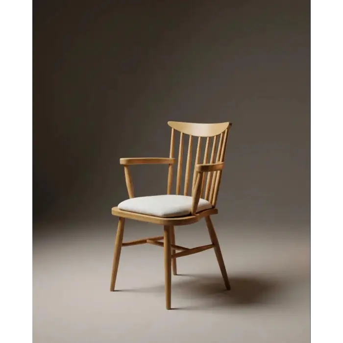 Royal Kollu Ahşap Sandalye - Naturel