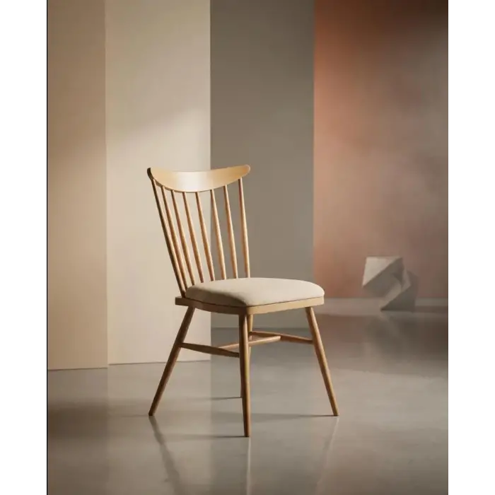 Royal Kolsuz Ahşap Sandalye - Naturel