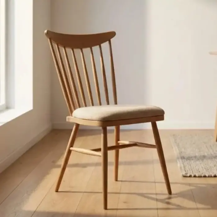 Royal Kolsuz Ahşap Sandalye - Naturel