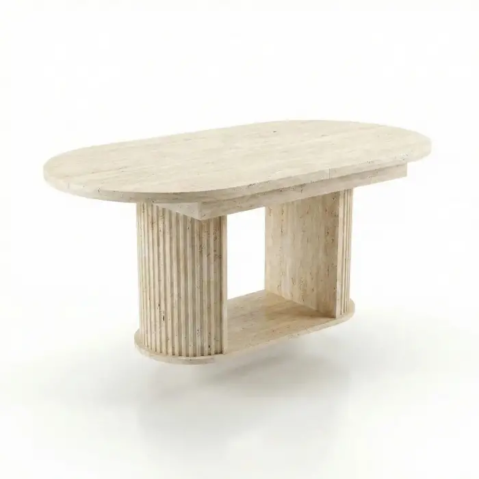 Bohem Açılır Masa - Traverten