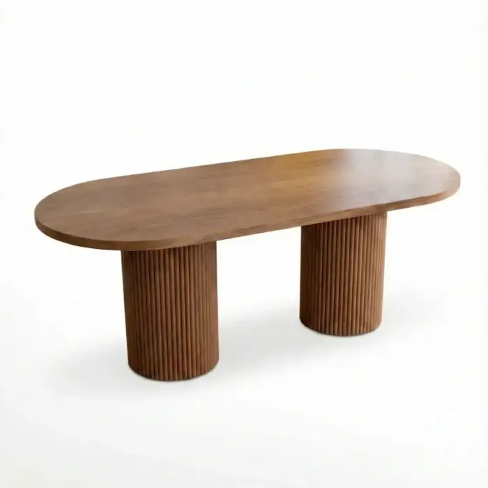 Bohem Kayın Kaplamalı Boyalı Masa - Ceviz