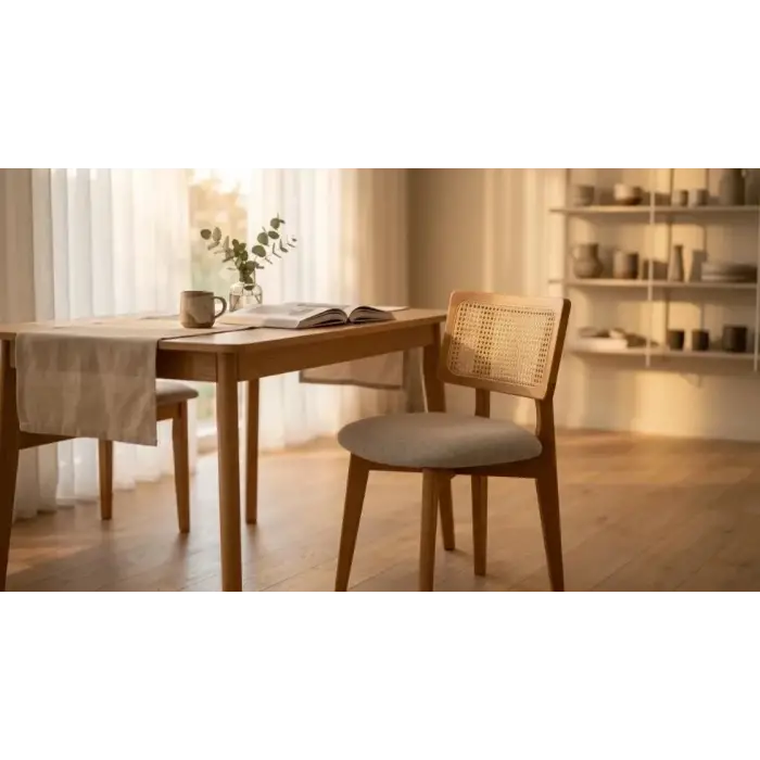 Hero (Zion) Hasırlı Ahşap Sandalye - Naturel