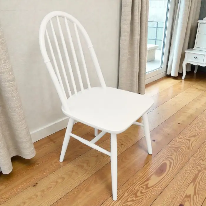 Ada Ahşap Sandalye - Beyaz