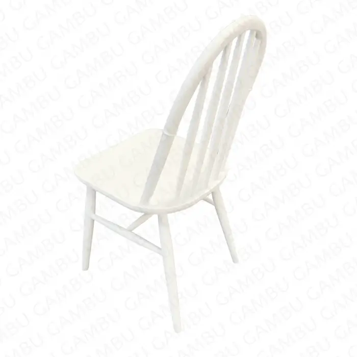 Ada Ahşap Sandalye - Beyaz