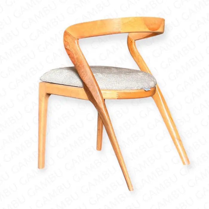 Akrep Ahşap Sandalye - Naturel