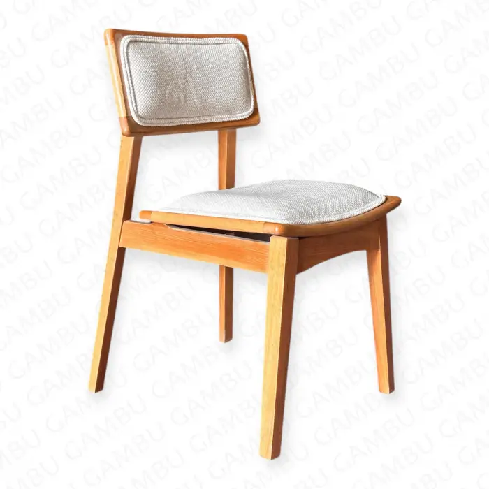 Alegra Döşemeli Ahşap Sandalye - Naturel