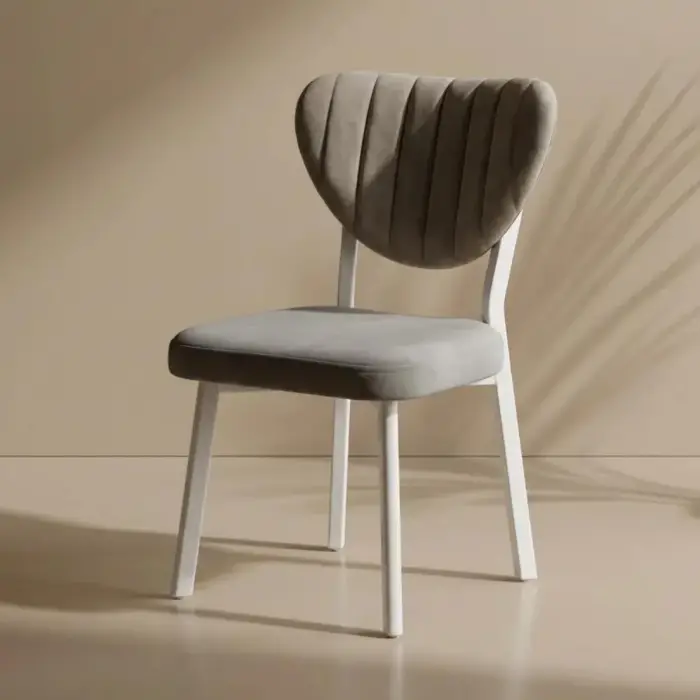 Elma Metal Sandalye - Beyaz