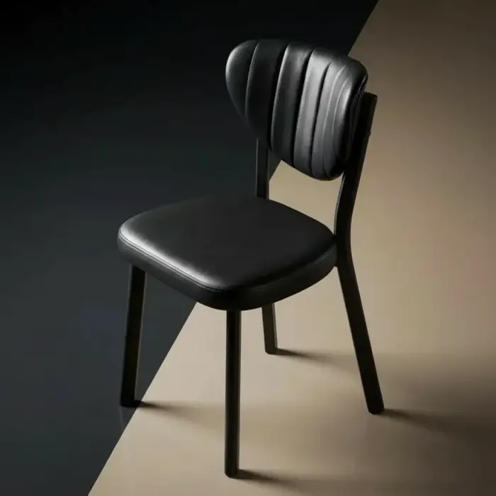 Elma Metal Sandalye - Siyah