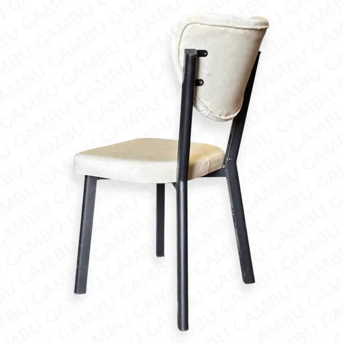 Elma Metal Sandalye - Siyah