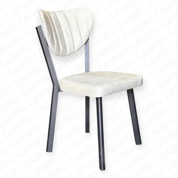 Elma Metal Sandalye - Siyah