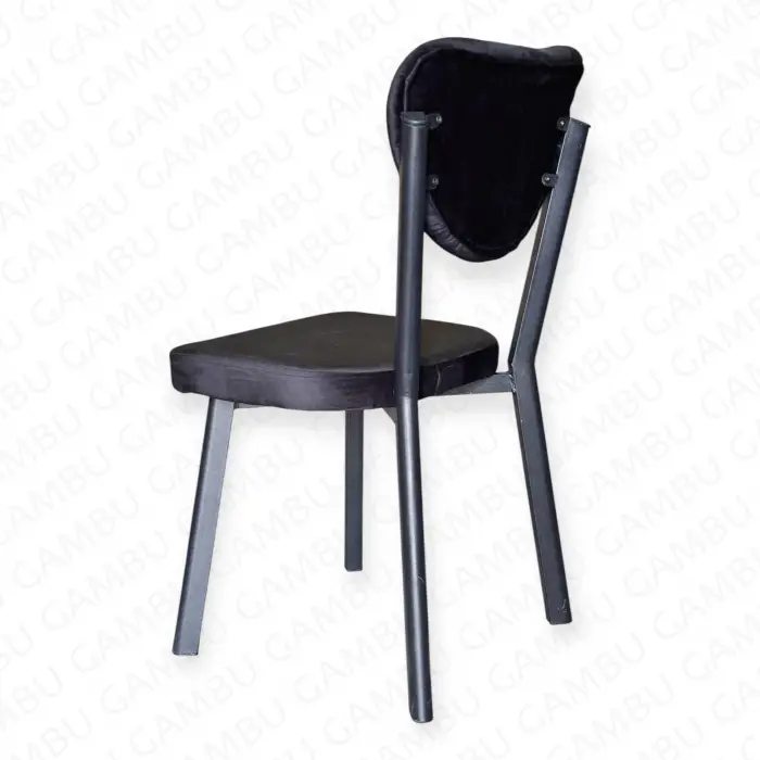 Elma Metal Sandalye - Siyah