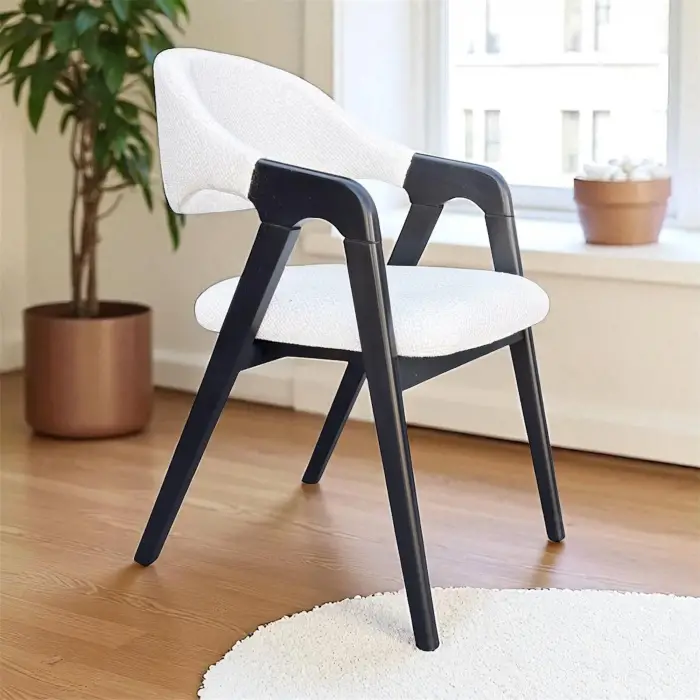 Hanzade Ahşap Sandalye - Siyah