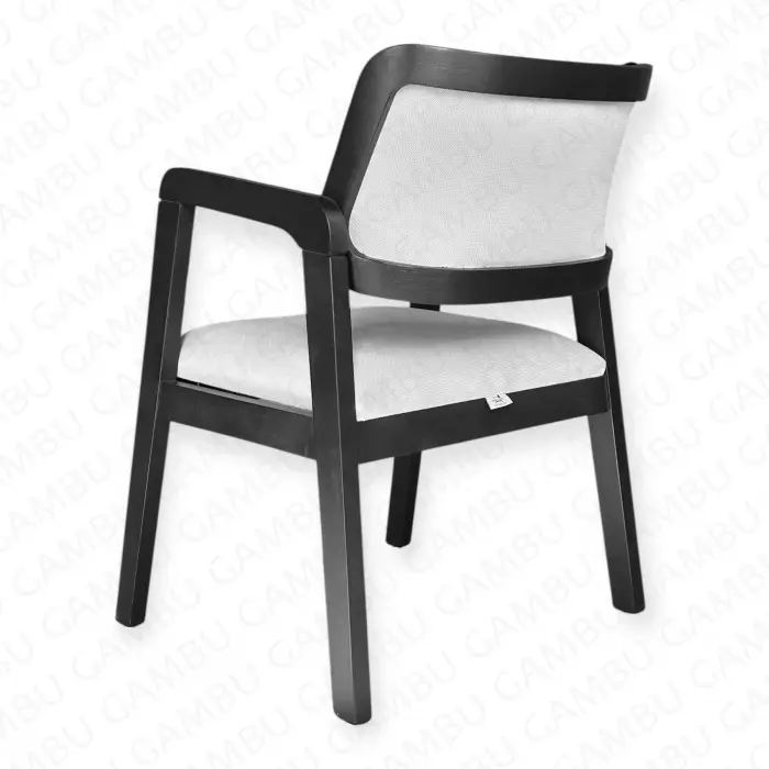 İstanbul Ahşap Sandalye - Siyah