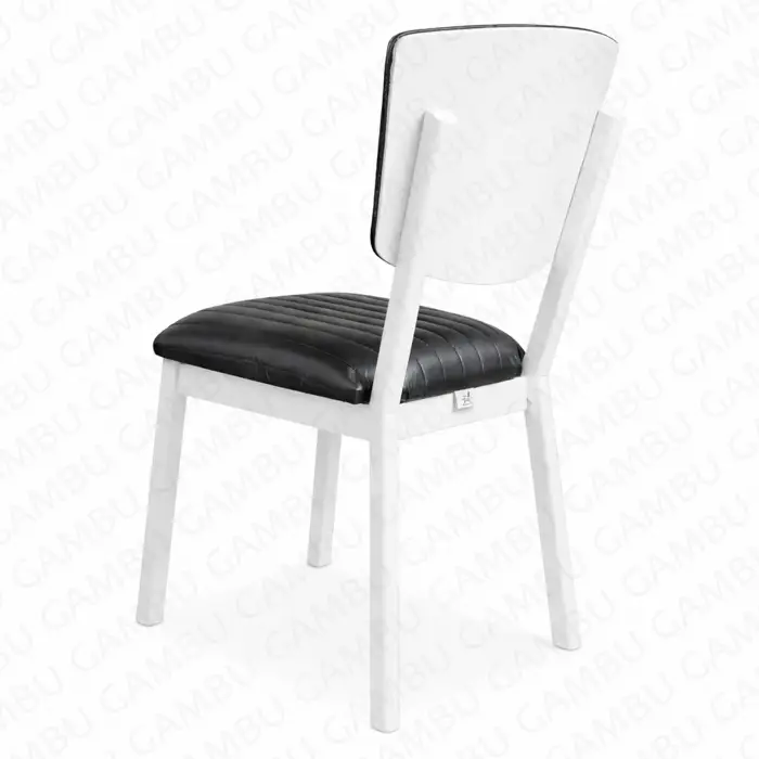 Kasalı Elma Sandalye - Beyaz Metal