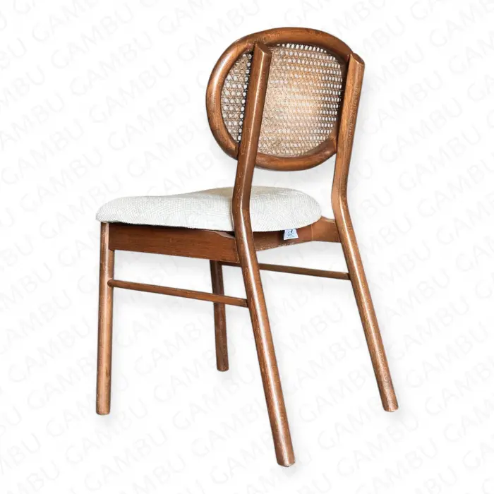 Miami Hasırlı Ahşap Sandalye - Ceviz