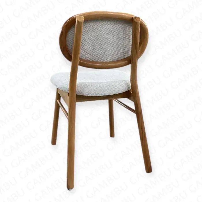 Miami Döşemeli Ahşap Sandalye - Ceviz