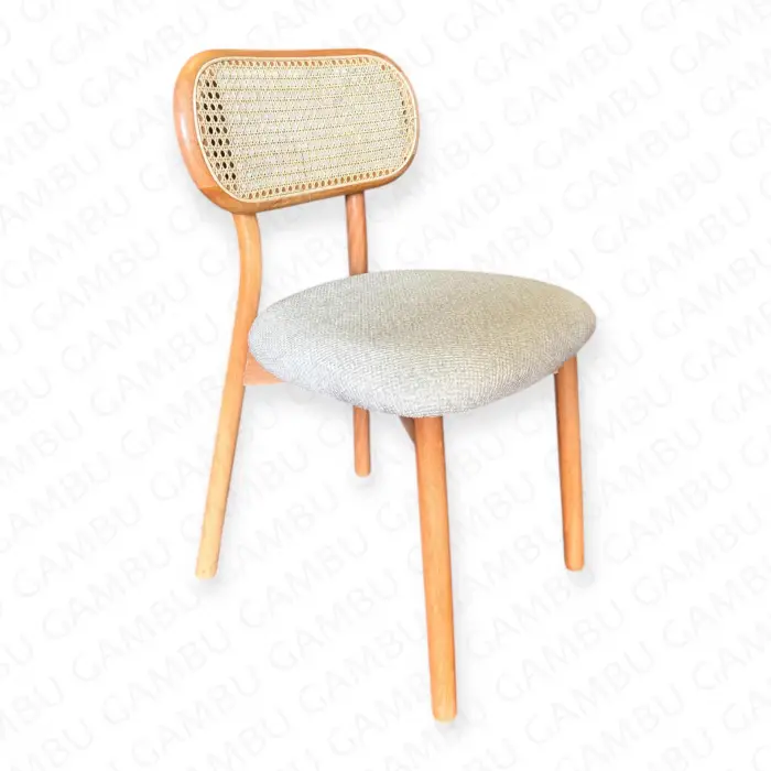 Miami Hasırlı Ahşap Sandalye - Naturel