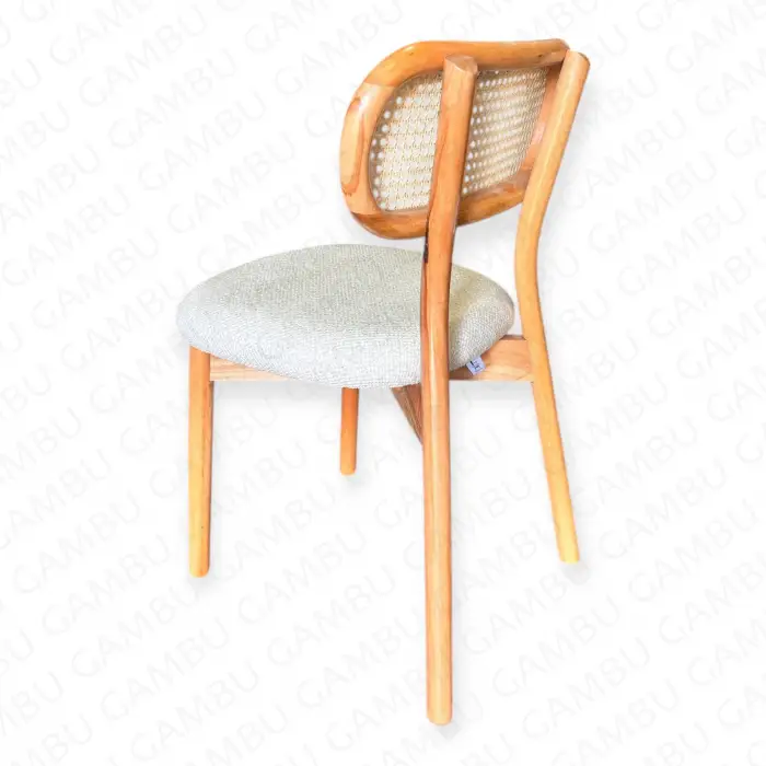 Miami Hasırlı Ahşap Sandalye - Naturel