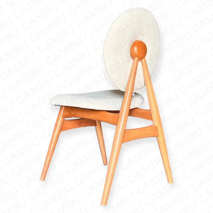 Rozet Ahşap Sandalye - Naturel