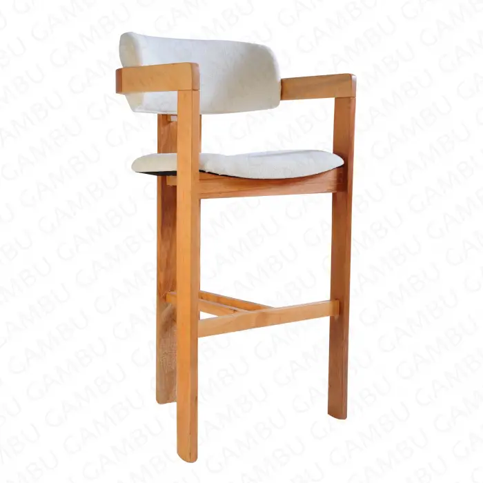 T Bar Ahşap Sandalye - Naturel