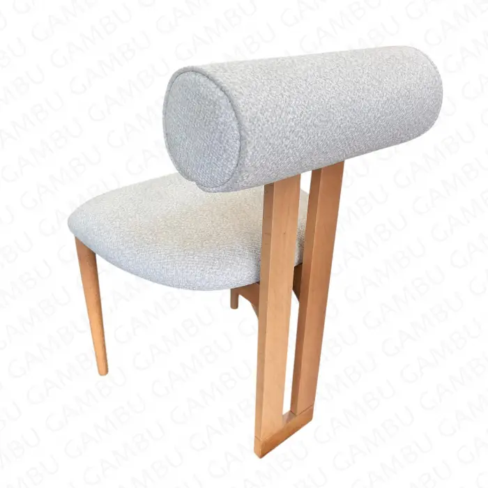 Tombak Ahşap Sandalye - Naturel