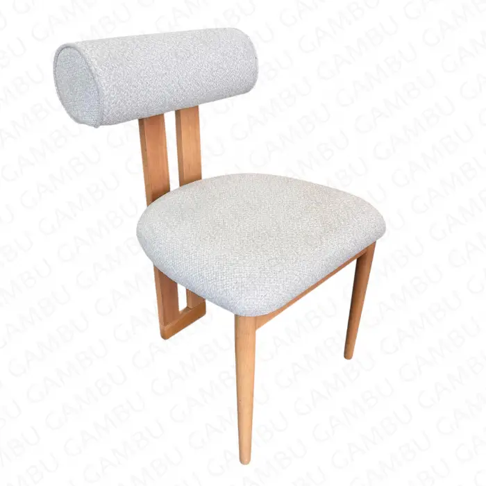 Tombak Ahşap Sandalye - Naturel