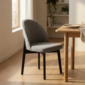 Mira Ahşap Sandalye - Siyah