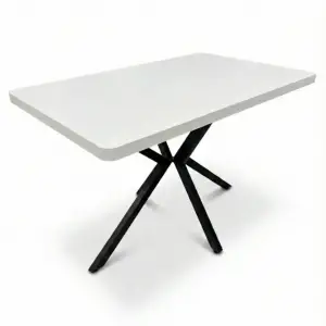 Dikdörtgen Ahtapot Masa - Düz Beyaz