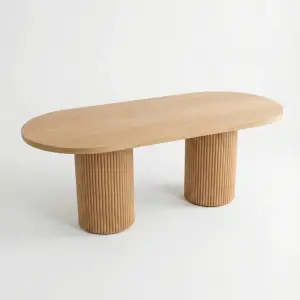 Bohem Kayın Kaplamalı Boyalı Masa - Naturel