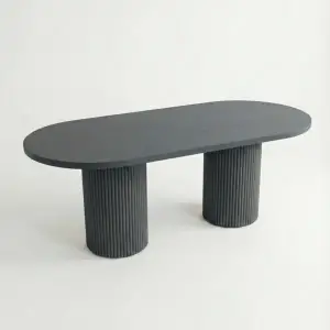 Bohem Kayın Kaplamalı Boyalı Masa - Antrasit