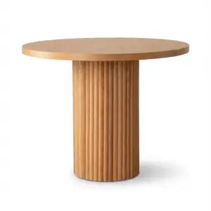 Yuvarlak Kayın Masa - Naturel