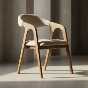 Hanzade Ahşap Sandalye - Naturel