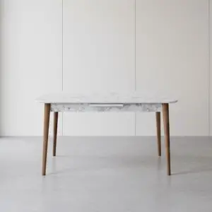 Kelebek Masa - Beyaz Mermer