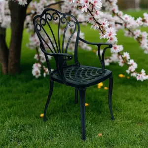 Döküm Siyah Sandalye