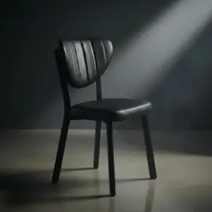 Elma Metal Sandalye - Siyah