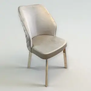 Eyfel Metal Sandalye - Gümüş