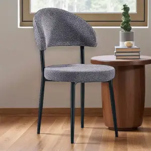 Hilal Metal Sandalye - Siyah