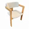 T Ahşap Sandalye - Naturel